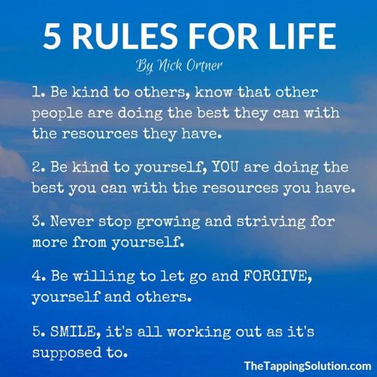 5 Rules of Life
